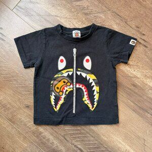 Bape Kids Milo Camo Shark Tee size 100